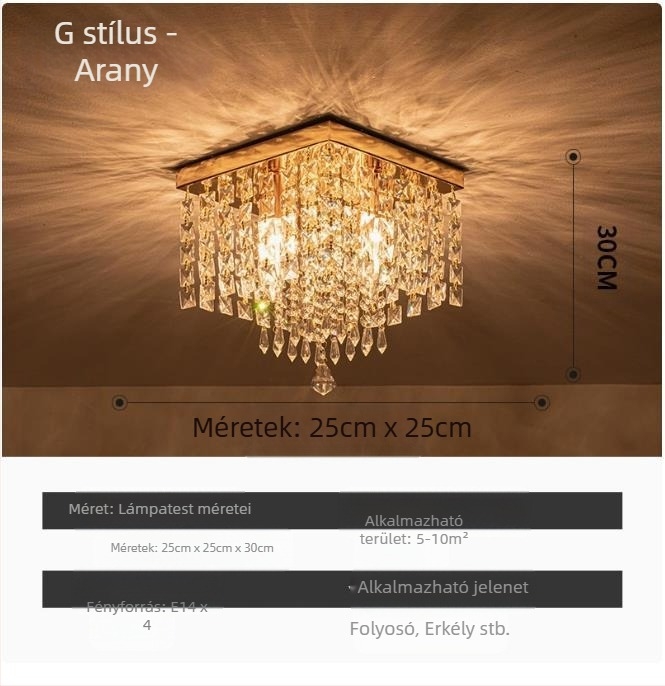 Exportellátás Zhongshan lámpák kristály klasszikus étterem meleg hálószoba veranda folyosó nagykereskedelmi led mennyezeti lámpa