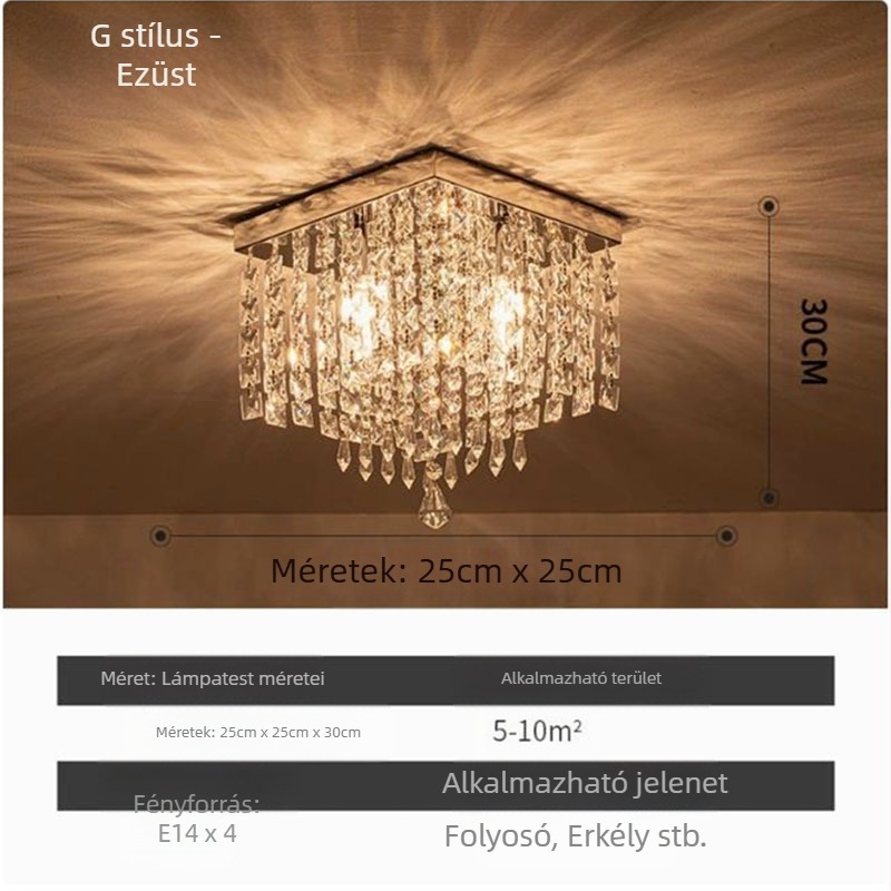 Exportellátás Zhongshan lámpák kristály klasszikus étterem meleg hálószoba veranda folyosó nagykereskedelmi led mennyezeti lámpa