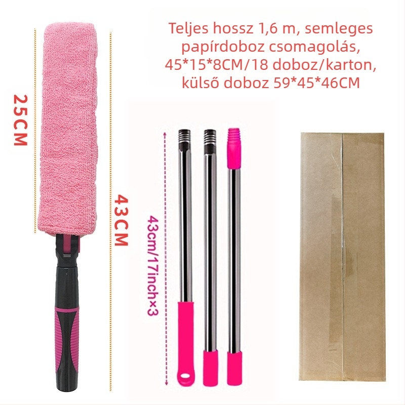 Réstisztító kefe háztartási zsalu kefe légkondicionáló levegőkivezető kefe meghosszabbíthatja a mennyezettisztító porolót