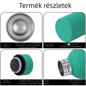 Gumifesték Sport kis szájú palack vákuumos pohár kétrétegű vákuum 304 rozsdamentes acél Coca-Cola palack forró amerikai kis szájú pohár