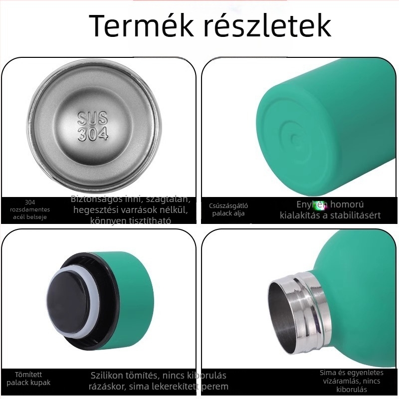 Gumifesték Sport kis szájú palack vákuumos pohár kétrétegű vákuum 304 rozsdamentes acél Coca-Cola palack forró amerikai kis szájú pohár