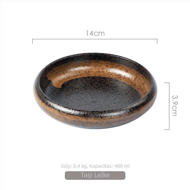 Meiguang japán stílusú kerámia étkészlet, 15 cm-es kerek mélytányér, koreai stílusú kimchi sushi gyümölcstányér, hidegtál étkészlet