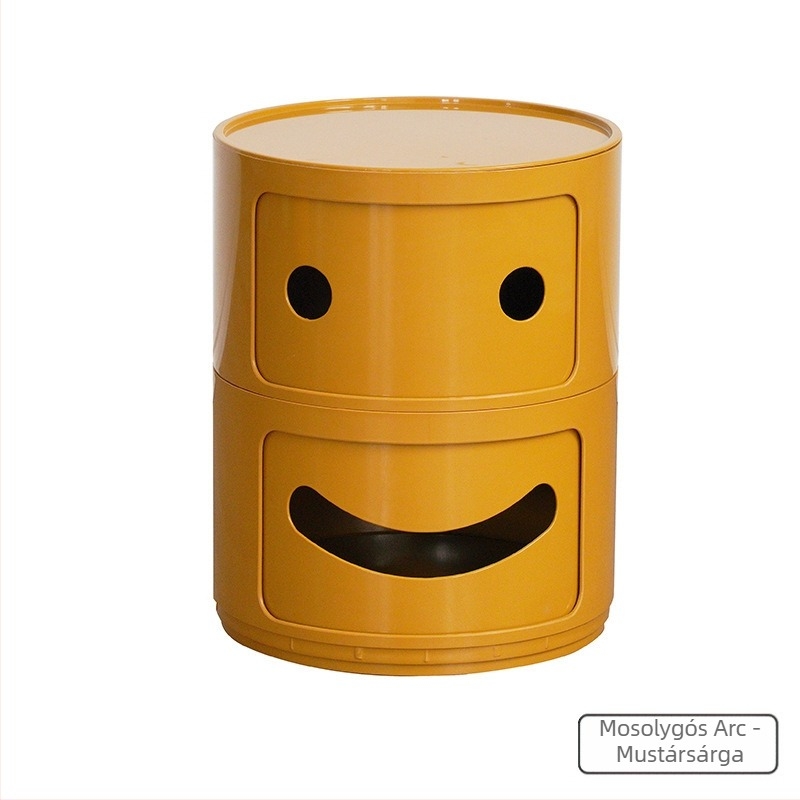 Nordic Ins Internet Celebrity kerek éjjeliszekrény modern minimalista műanyag tárolószekrény nappali tárolószekrény többrétegű kis oldalsó szekrény