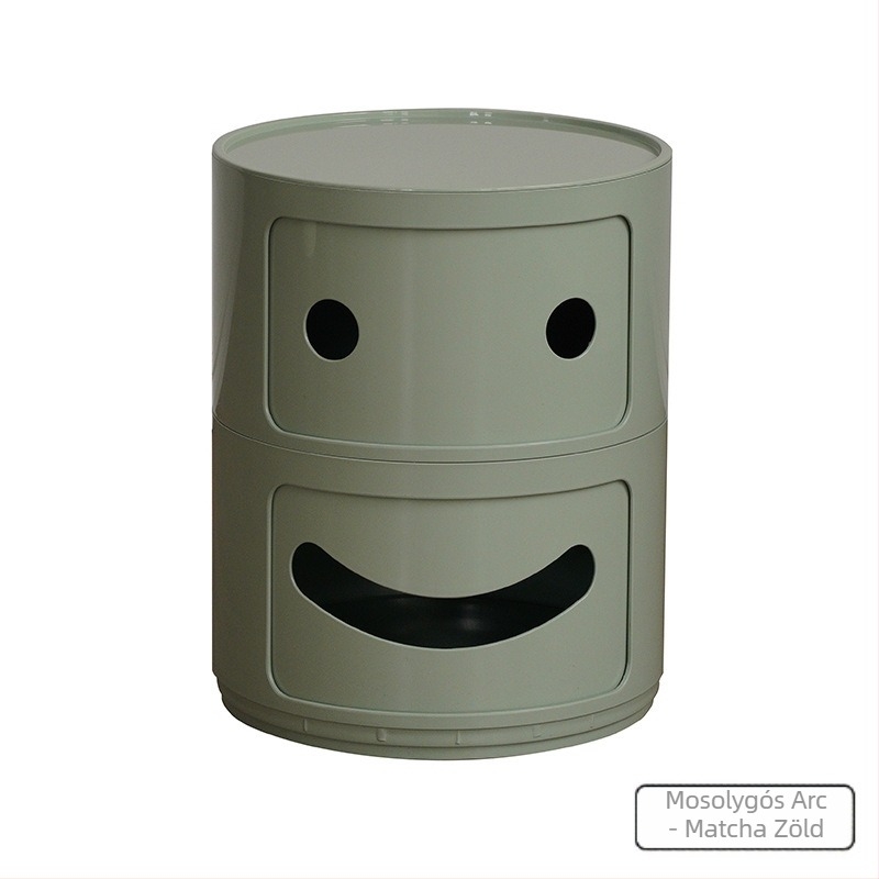 Nordic Ins Internet Celebrity kerek éjjeliszekrény modern minimalista műanyag tárolószekrény nappali tárolószekrény többrétegű kis oldalsó szekrény