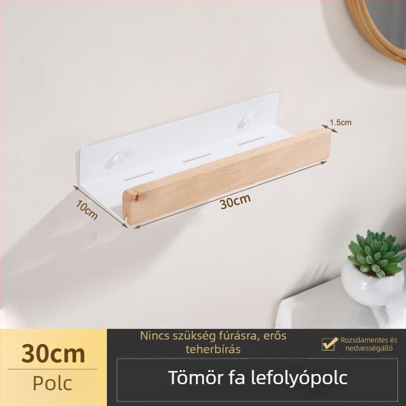 Krémszínű rönk WC-tároló állvány, szélesített, ütésmentes WC-hez, fürdőszobai WC-mosdó tároló állvány