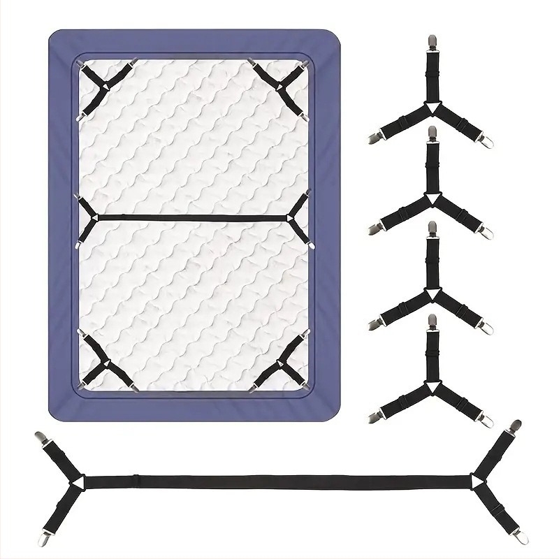 Lepedőrögzítő heveder Állítható rögzítő a helyén tartja Kiságy franciaágy konzol Kanapé rögzítő klipsz