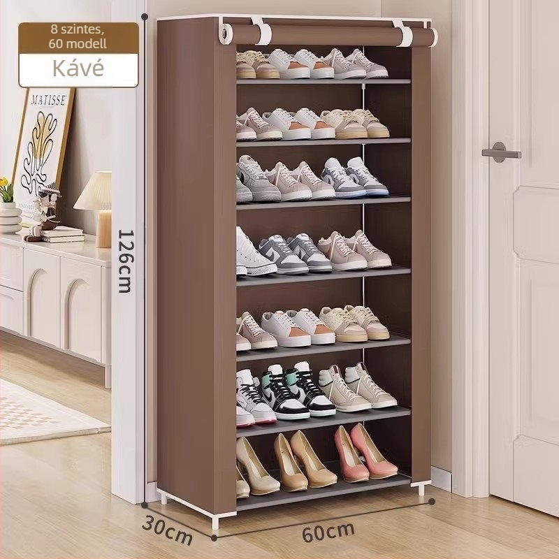 Cipőtartó Kollégiumi Kiadó Szoba Egyszerű Háztartási Beltéri Porálló Többrétegű Cipőszekrény Keskeny Ajtó Tárolás Gazdaságos