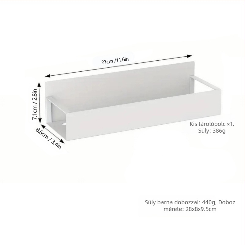Határokon átnyúló hűtőszekrény oldalra akasztható mágneses abszorpciós tárolódoboz konyhai tároló befejező tárolólyuk tábla mágneses fali akasztó állvány