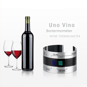 Borosüveg rozsdamentes acél hőmérő vörösbor hőmérő hőmérsékletmérő pálca vörösbor előmelegítő gyártó nagykereskedelem