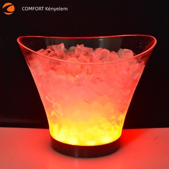 Új jégvödör led jégvödör, csúcskategóriás pezsgővödör boroskészlet, parti bortartó, különféle világítás, opcionális, közvetlen gyári értékesítés