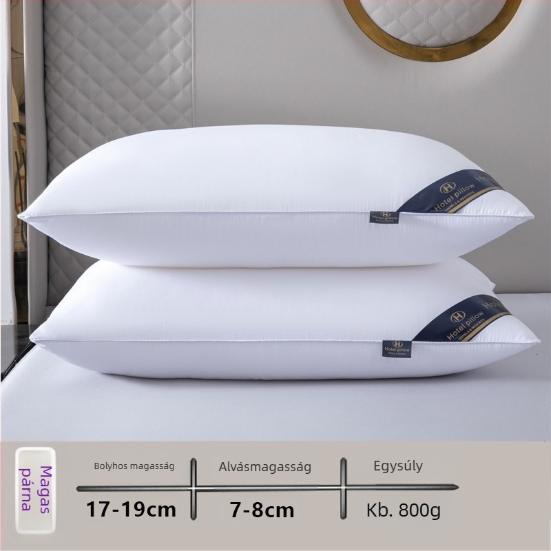 [Vásároljon egyet, kapjon egyet ingyen] Ötcsillagos szállodai párna mag pár Mosható, egyszemélyes felnőtt nyakvédő toll bársony párna mag