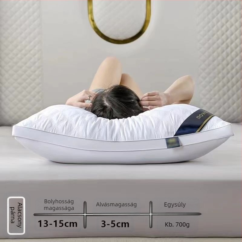 [Vásároljon egyet, kapjon egyet ingyen] Ötcsillagos szállodai párna mag pár Mosható, egyszemélyes felnőtt nyakvédő toll bársony párna mag