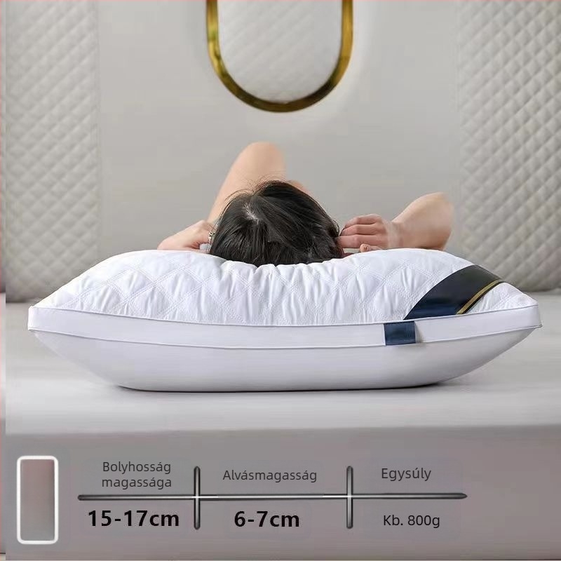 [Vásároljon egyet, kapjon egyet ingyen] Ötcsillagos szállodai párna mag pár Mosható, egyszemélyes felnőtt nyakvédő toll bársony párna mag