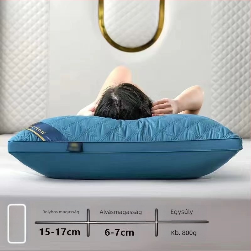 [Vásároljon egyet, kapjon egyet ingyen] Ötcsillagos szállodai párna mag pár Mosható, egyszemélyes felnőtt nyakvédő toll bársony párna mag