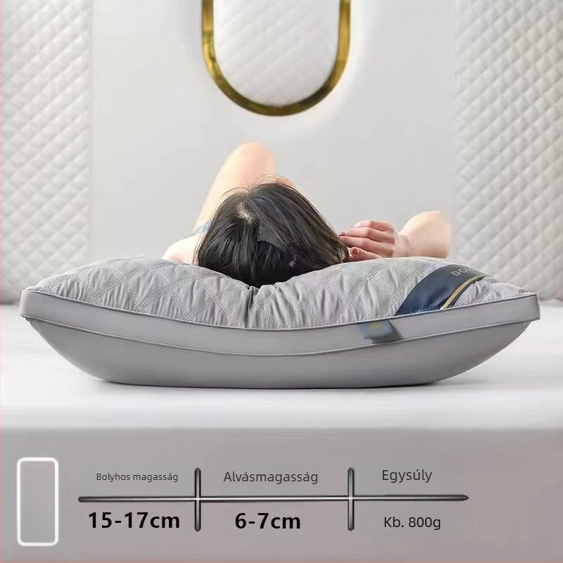 [Vásároljon egyet, kapjon egyet ingyen] Ötcsillagos szállodai párna mag pár Mosható, egyszemélyes felnőtt nyakvédő toll bársony párna mag