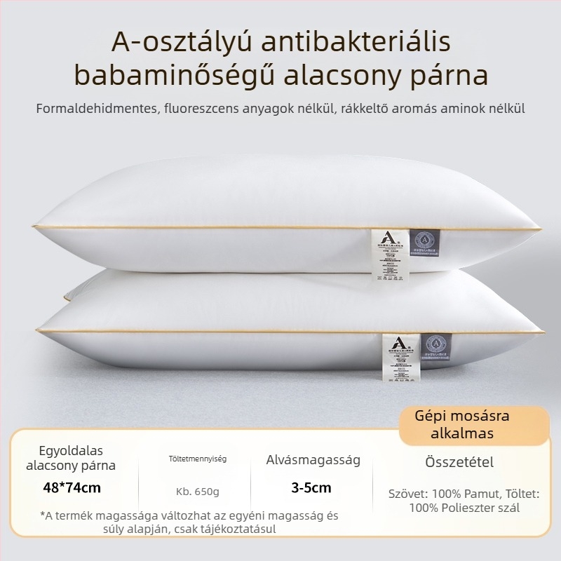 [Vásároljon egyet, kapjon egyet ingyen] Ötcsillagos szállodai párna mag pár Mosható, egyszemélyes felnőtt nyakvédő toll bársony párna mag