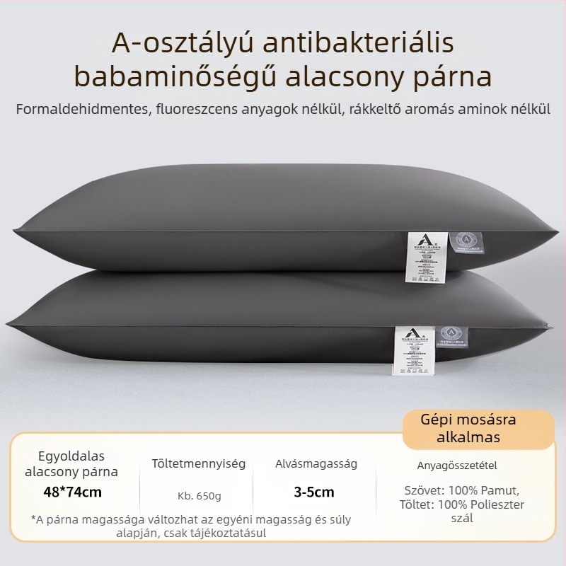 [Vásároljon egyet, kapjon egyet ingyen] Ötcsillagos szállodai párna mag pár Mosható, egyszemélyes felnőtt nyakvédő toll bársony párna mag