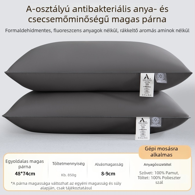 [Vásároljon egyet, kapjon egyet ingyen] Ötcsillagos szállodai párna mag pár Mosható, egyszemélyes felnőtt nyakvédő toll bársony párna mag