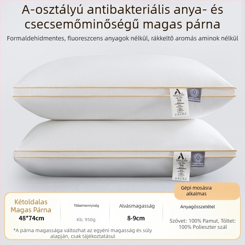 [Vásároljon egyet, kapjon egyet ingyen] Ötcsillagos szállodai párna mag pár Mosható, egyszemélyes felnőtt nyakvédő toll bársony párna mag