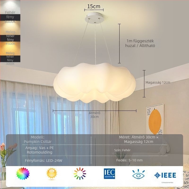 Északi modern minimalista személyre szabott kreatív stílusos étkező hálószoba toll csillár tolllámpa stílusos csillár