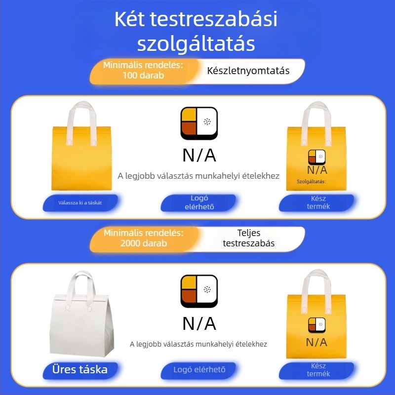 Nem szőtt táska, egyedi eldobható elviteles szigetelő táska, egyedi vendéglátóipari tejes tea csomagolás, alumínium fólia, önzáró kézitáska