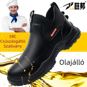 Gyári nagykereskedelmi csúszásmentes, olajálló szakácscipő, négy évszakra, univerzális, könnyű, kényelmes, puha talpú, nem fáradt lábra, férfi munkacipő