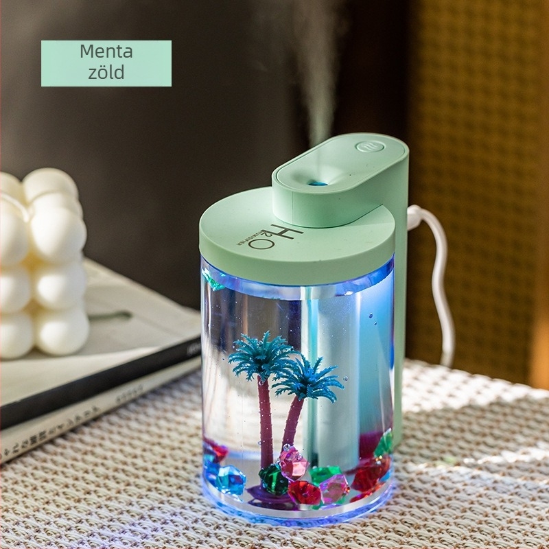 Határokon átnyúló USB Mini Water Love Micro-Tájkép Párásító Háztartási Nagy Ködmennyiségű Csendes Porlasztó Magánmodell Gyár