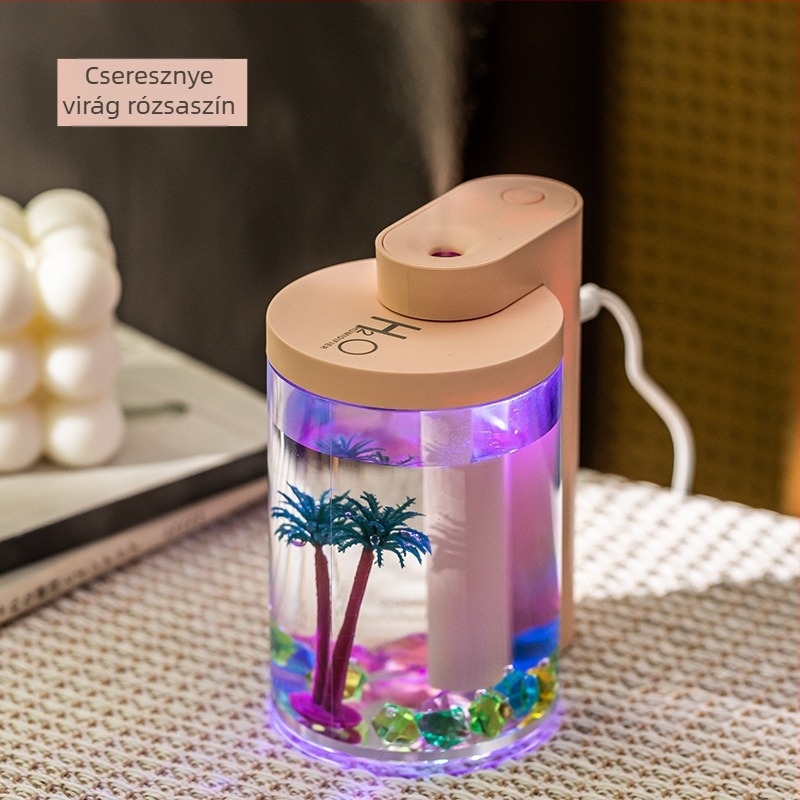 Határokon átnyúló USB Mini Water Love Micro-Tájkép Párásító Háztartási Nagy Ködmennyiségű Csendes Porlasztó Magánmodell Gyár