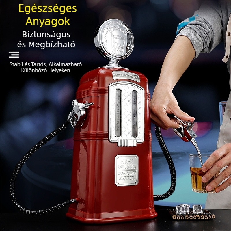 Vintage kreatív bár dupla pisztolyos boradagoló borágyú bortorony benzinkút borfőző gép sörfőző gép otthoni sörfőző gép