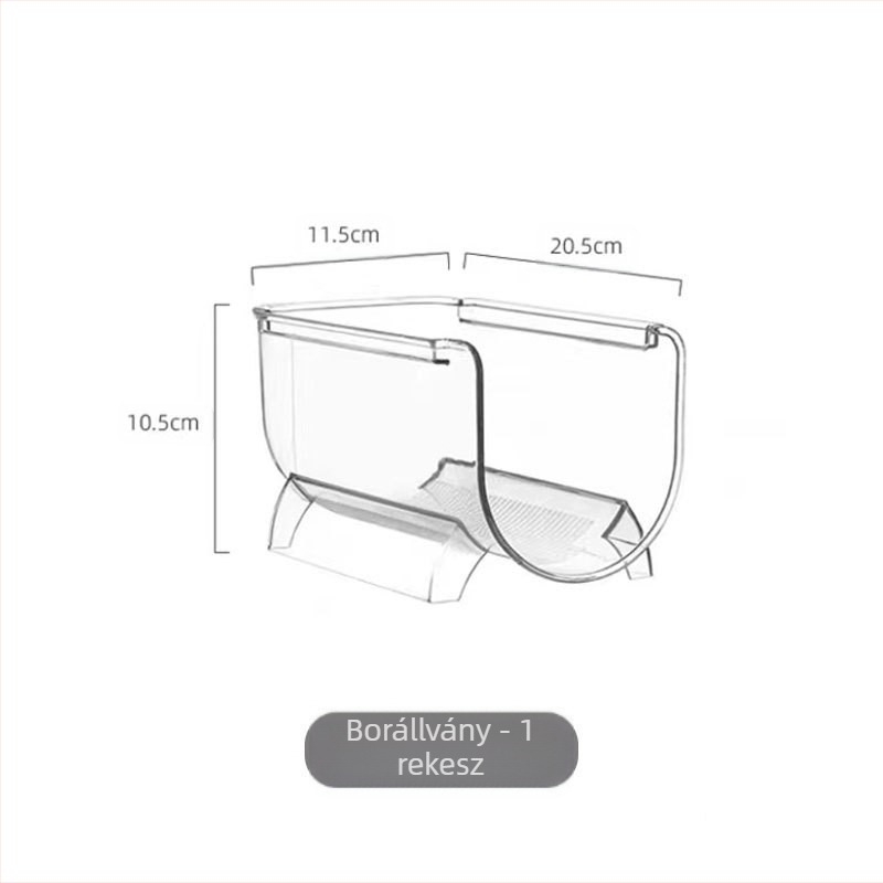 2/3 vörösboros állvány egymásra rakható hűtőszekrény tároló doboz külföldi borkiállító állvány bor átlátszó tároló állvány külkereskedelem
