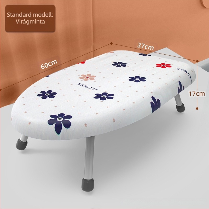 Összecsukható háztartási vasalódeszka, Kis vasalódeszka, Vasalóalátét, Vasalódeszka-állvány, Vasalóállvány, Összecsukható vasalódeszka