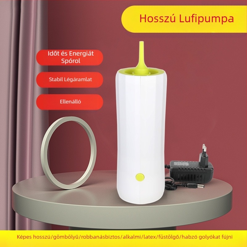 2025 új, kétrétegű lufi elektromos felfújó, lufifújó gép, légpumpa, automatikus felfújó, dupla lyuk, lásd a részleteket