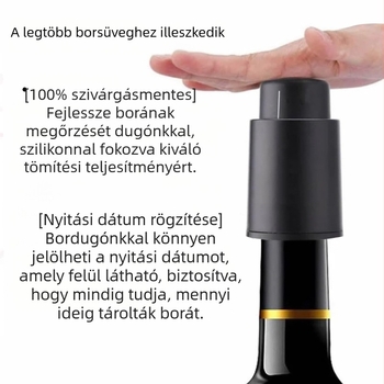 Határokon átnyúló, forró eladású prés típusú vörösboros dugó pezsgős dugó vákuumos boros dugó méretarányos frissen tartó dugóval vörösboros palack tömítő bordugó