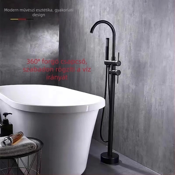 Padló kád csaptelep réz oszlopos kád csaptelep otthoni szálloda meleg és hideg automata vezérlésű gyári nagykereskedelmi csaptelep