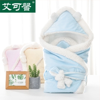 Babatakaró, téli, vastagított újszülött hálózsák, meleg baba őszi és téli takaró, szuper puha újszülött termékek