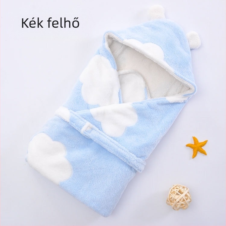 Babatakaró, téli, vastagított újszülött hálózsák, meleg baba őszi és téli takaró, szuper puha újszülött termékek