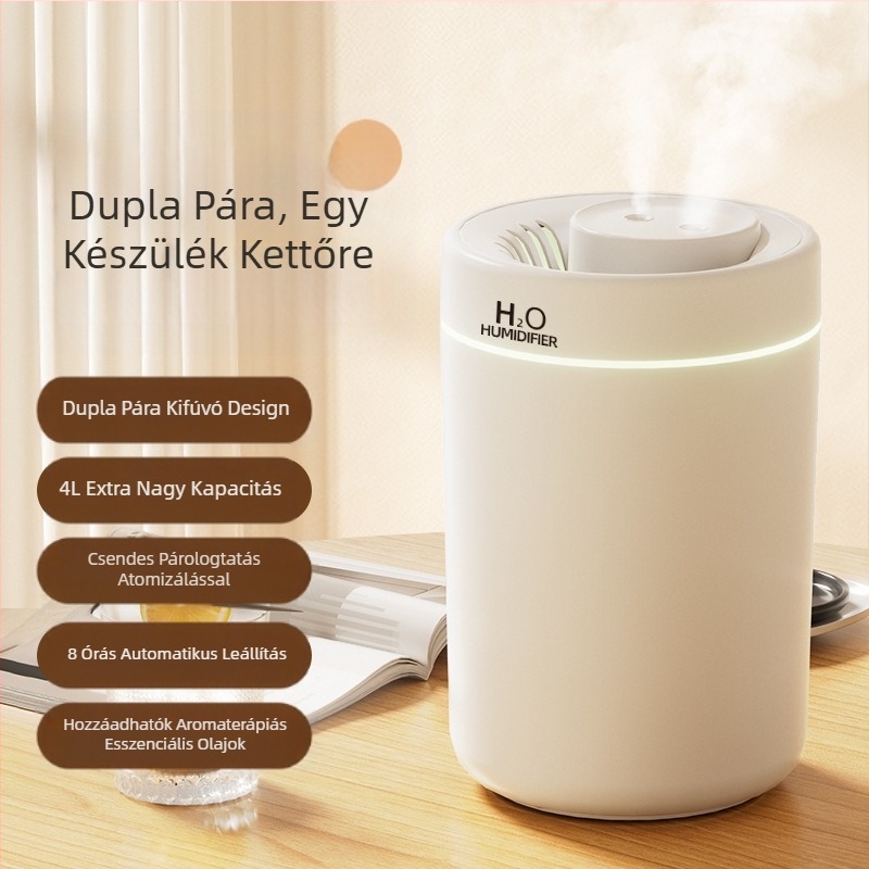 Otthoni párásító hálószoba némító nagy kapacitású köd asztali párásító légtisztítás anya és gyermek aroma diffúzor ajándék