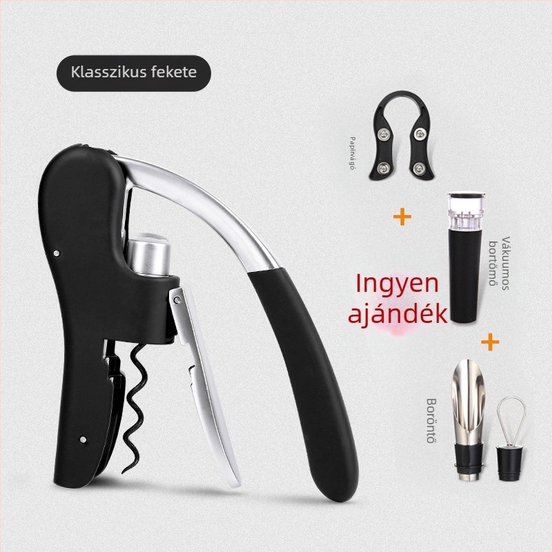 Vörösboros üvegnyitó háztartási vörösboros nyitó bor kreatív multifunkcionális készlet bornyitó üvegprés típus