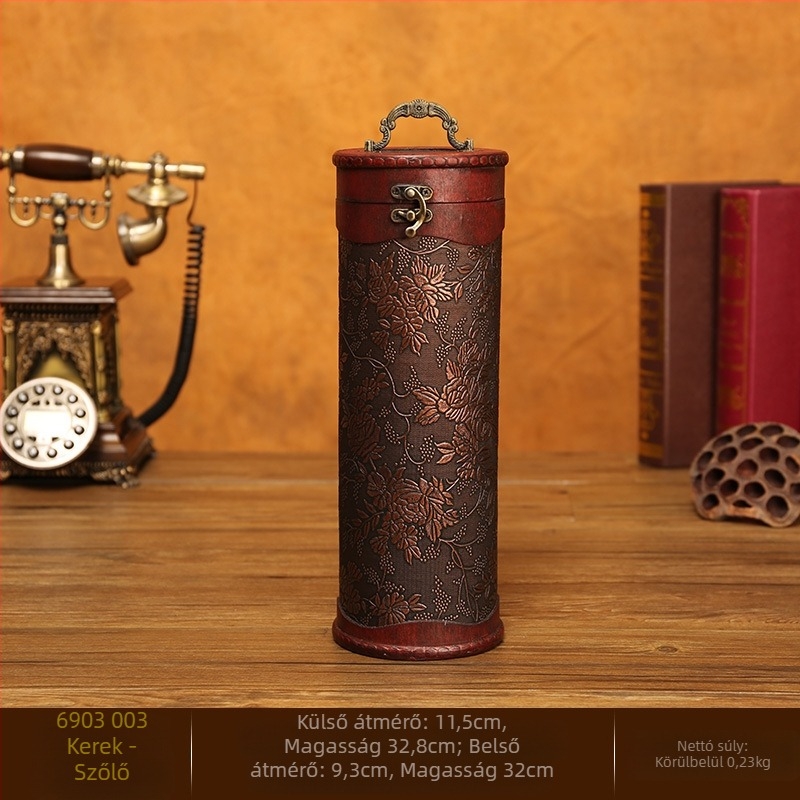 Európai antik fa borosdoboz fesztivál esküvői ünnepség ajándékdoboz támogatás gyártás nagykereskedelem