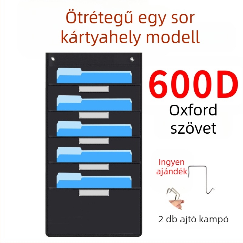 Spot 10 rétegű Oxford szövet ajtóra való könyv- és magazintároló 10 rétegű akasztós irattartó táska Irodai mappatároló táska