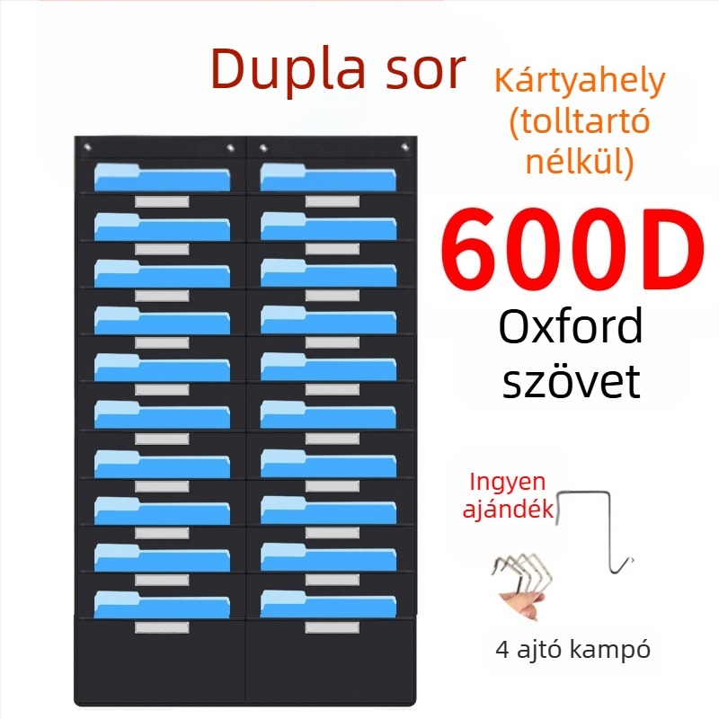 Spot 10 rétegű Oxford szövet ajtóra való könyv- és magazintároló 10 rétegű akasztós irattartó táska Irodai mappatároló táska