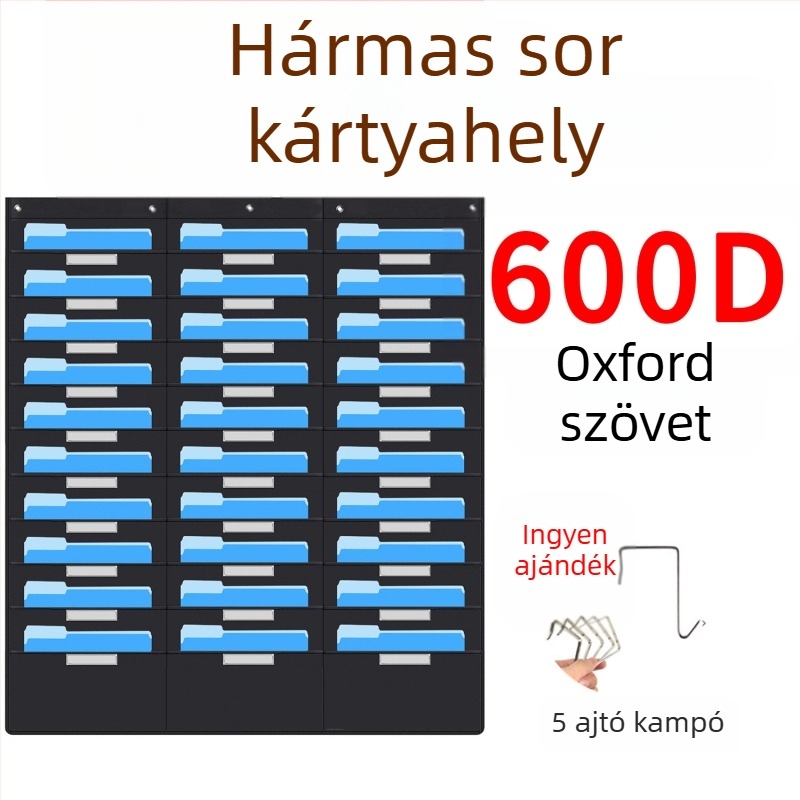 Spot 10 rétegű Oxford szövet ajtóra való könyv- és magazintároló 10 rétegű akasztós irattartó táska Irodai mappatároló táska