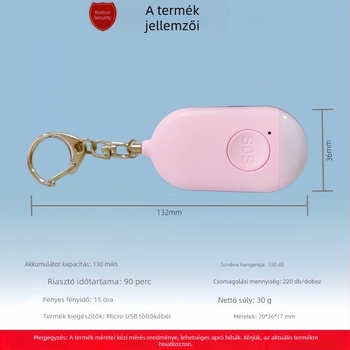 Határokon átnyúló intelligens farkasellenes riasztó/lányoknak való kültéri biztonsági riasztó/zseblámpa intelligens farkasellenes tárgy gyártója