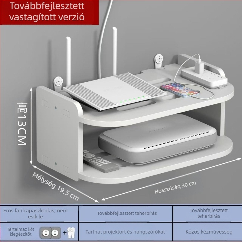 Nincs lyukasztás nappali TV fali set-top box állvány router tárolódoboz fali wifi állvány