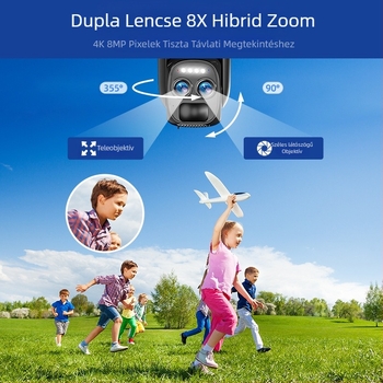 Vezeték nélküli hálózat otthoni megfigyelő kamera intelligens HD mobiltelefon távoli wifi napelemes alacsony fogyasztású kamera