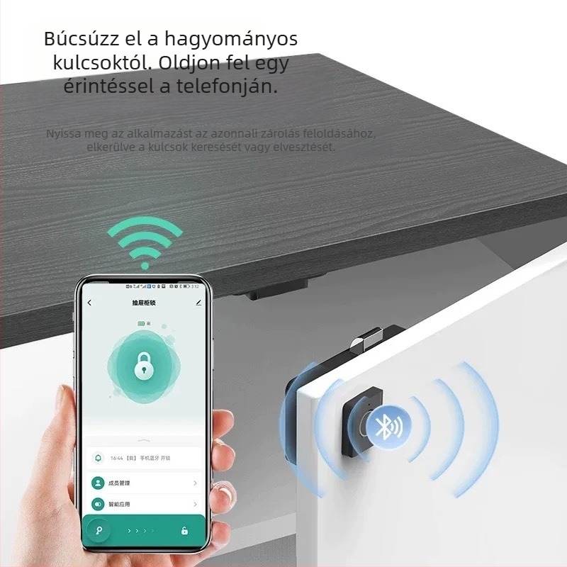 Tuya Bluetooth ujjlenyomat-fiókzár cipőszekrény irattartó szekrény postafiókzár elektronikus szekrényzár ujjlenyomat-zár intelligens elektronikus zár
