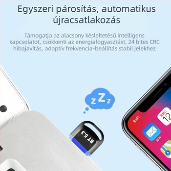 USB számítógép Bluetooth adapter 5.3 támogatás PC asztali külső Bluetooth headset vevő adó driver nélkül