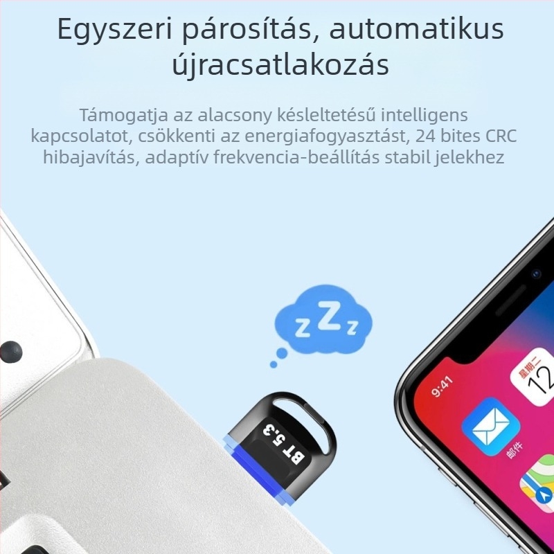USB számítógép Bluetooth adapter 5.3 támogatás PC asztali külső Bluetooth headset vevő adó driver nélkül