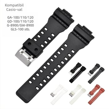 Alkalmas Casio G-Shock szíjhoz, csúcskategóriás PU szíjhoz, Ga110 kiálló 16 mm-es csere óraszíjhoz H modell