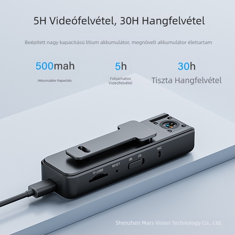 A9 hátsó klip kamera 1080P konferenciarögzítő kültéri sportokhoz 180 fokos forgatható objektíves kamera digitális